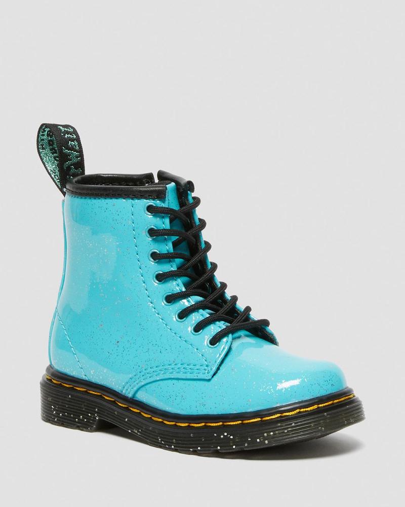 Botas con Cordones Dr Martens Toddler 1460 Glitter Niños Turquesa | MX 130DFM